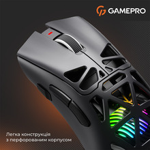 Миша GamePro Genesis Spider Wireless/Bluetooth/USB Black (GM870B)