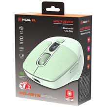 Миша REAL EL RM-481W Green (EL123200060)
