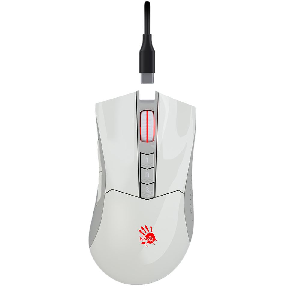 Мышь BLOODY R90 Plus Greyish White Тип подключения беспроводное