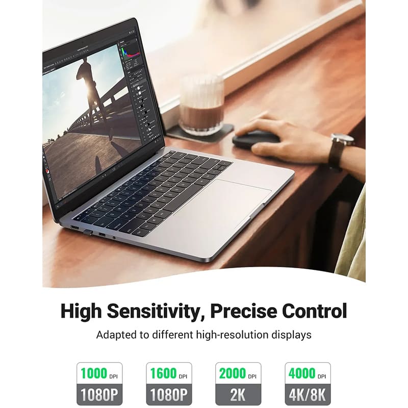 Внешний вид Мышь UGREEN MU001 Wireless Black (90372)