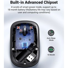 Мышь UGREEN MU001 Wireless Black (90372)