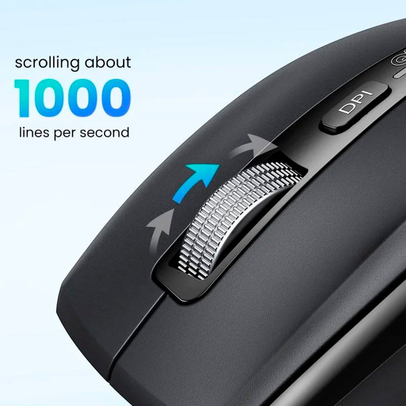 Фото Мышь UGREEN M751 Ergonomic Contoured-Shape Black (45792)