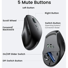 Мышь UGREEN MU101 Wireless Black (90395)