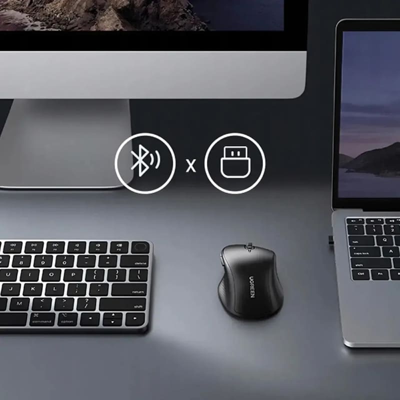 Изображение Мышь UGREEN MU101 Wireless Black (90395)