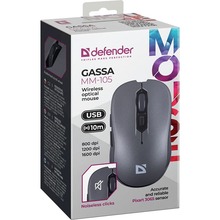 Мышь DEFENDER Gassa MM-105 Grey (52104)