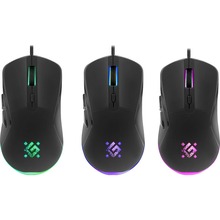 Мышь DEFENDER Arga GM-049 + Коврик Rainbow Black (52049)