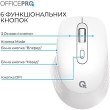 Миша OFFICEPRO M265W Wireless Silent Click White (M265W)