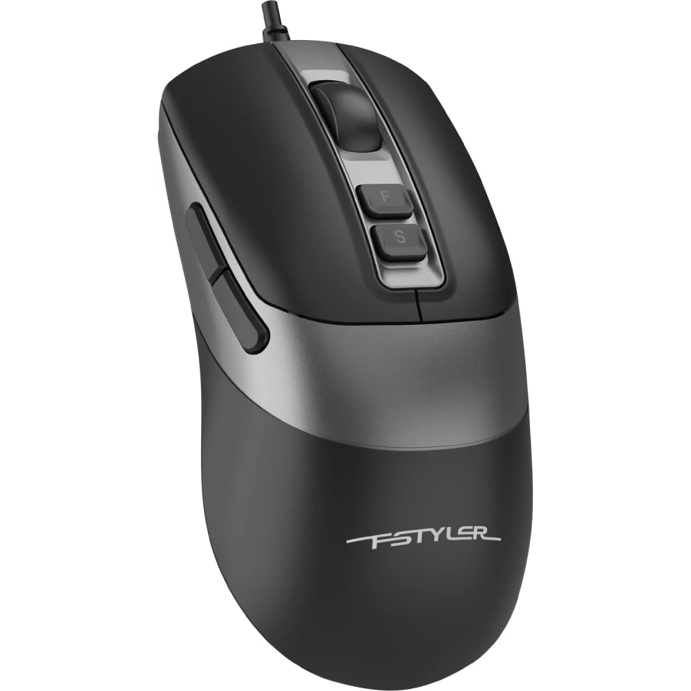 Мишь A4TECH Fstyler FM50 Plus Black Дополнительно Разрешение: до 4000 DPI с помощью программного обеспечения; 256 КБ встроенной памяти; функция двойного клика; вес с кабелем: 103 г