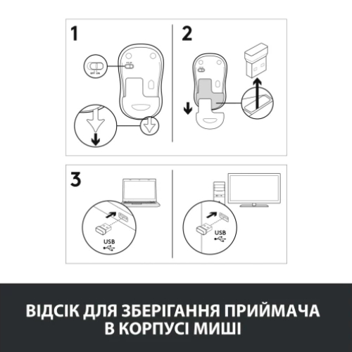 Изображение Мышь LOGITECH M185 RED - EWR2 (910-002237)