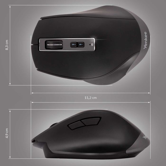 Покупка Мышь YENKEE YMS 2075 RANGE Wireless Black (45017694)