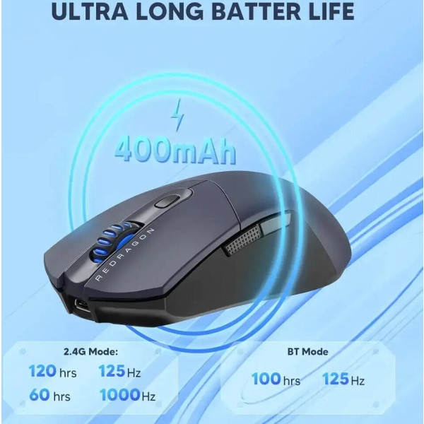 Миша REDRAGON ST4R Pro M917GB-PRO Black (72209) Тип підключення комбіноване