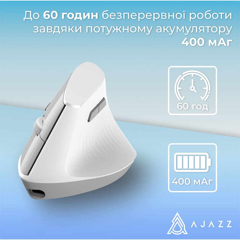 Зображення Миша AJAZZ i-300 White (i300-W)