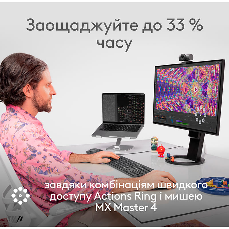 Покупка Мышь LOGITECH MX Master 4 Performance Wireless Graphite (L910-007562)