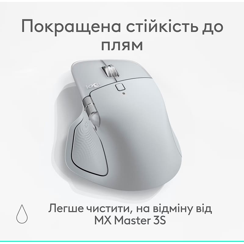 В Фокстрот Мышь LOGITECH MX Master 4 Performance Wireless Pale Grey (L910-007563)