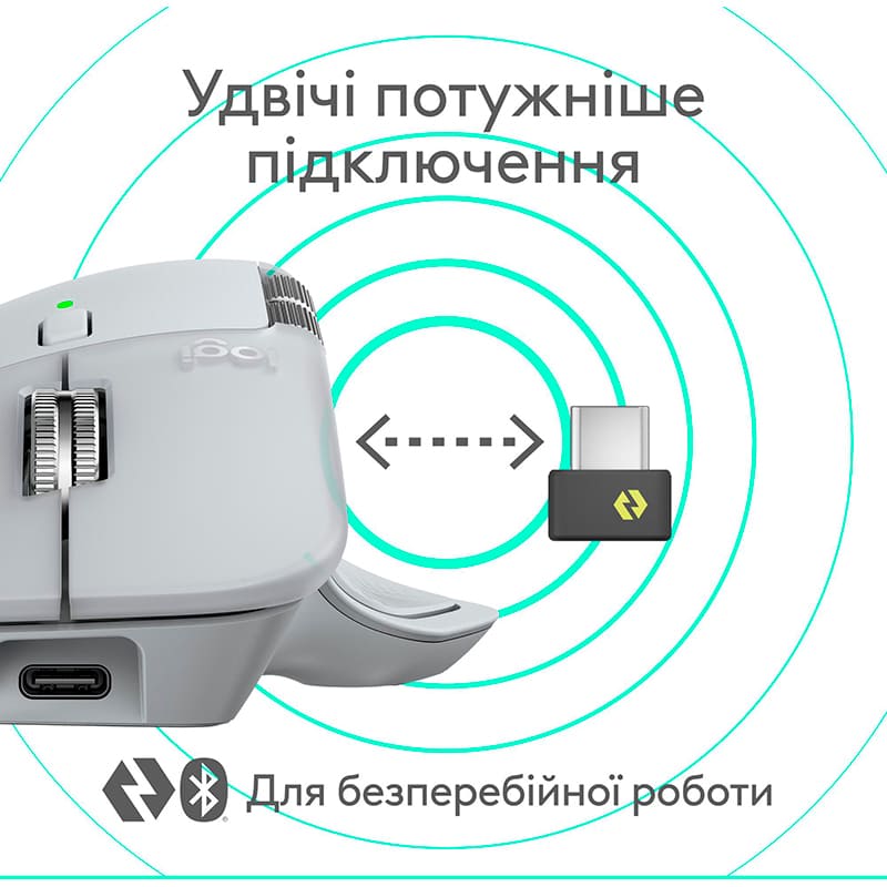 Изображение Мышь LOGITECH MX Master 4 Performance Wireless Pale Grey (L910-007563)