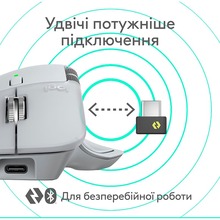 Мышь LOGITECH MX Master 4 Performance Wireless Pale Grey (L910-007563)