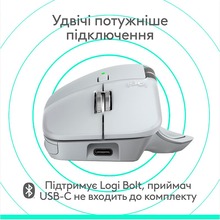 Мышь LOGITECH MX Master 4 for Mac Performance Wireless White/Silver (L910-007576)