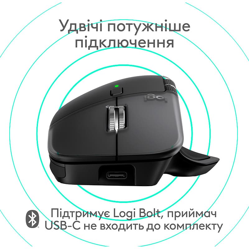 В інтернет магазині Миша LOGITECH MX Master 4 для Mac Performance Wireless Space Black (L910-007577)