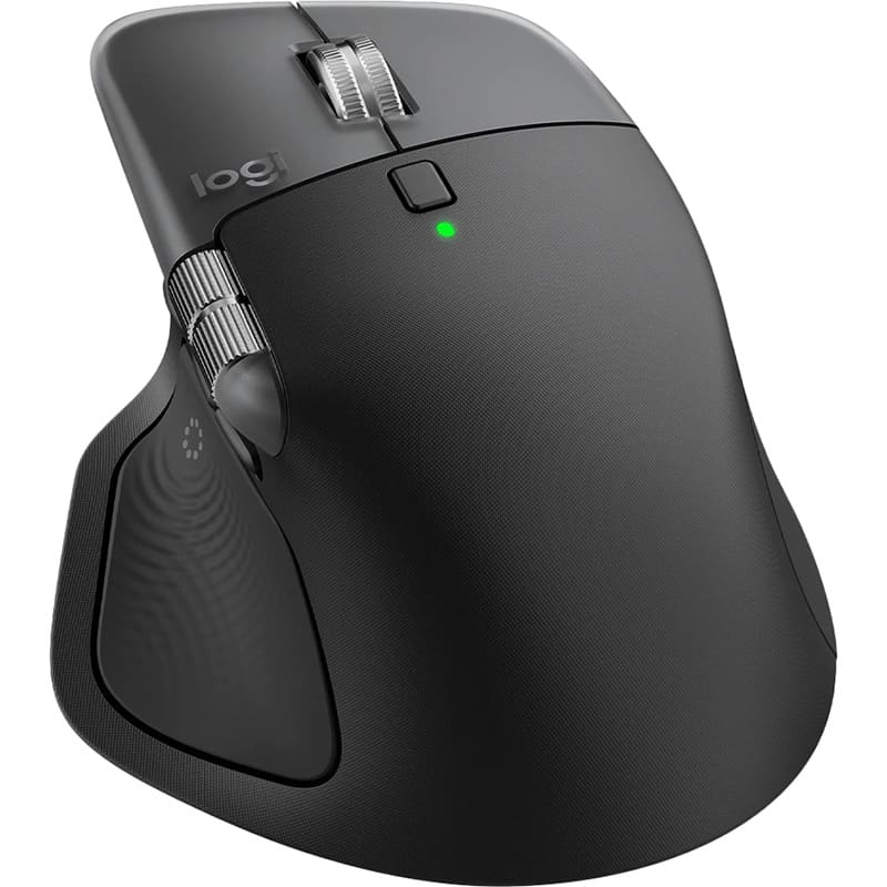 Зовнішній вигляд Миша LOGITECH MX Master 4 для Mac Performance Wireless Space Black (L910-007577)