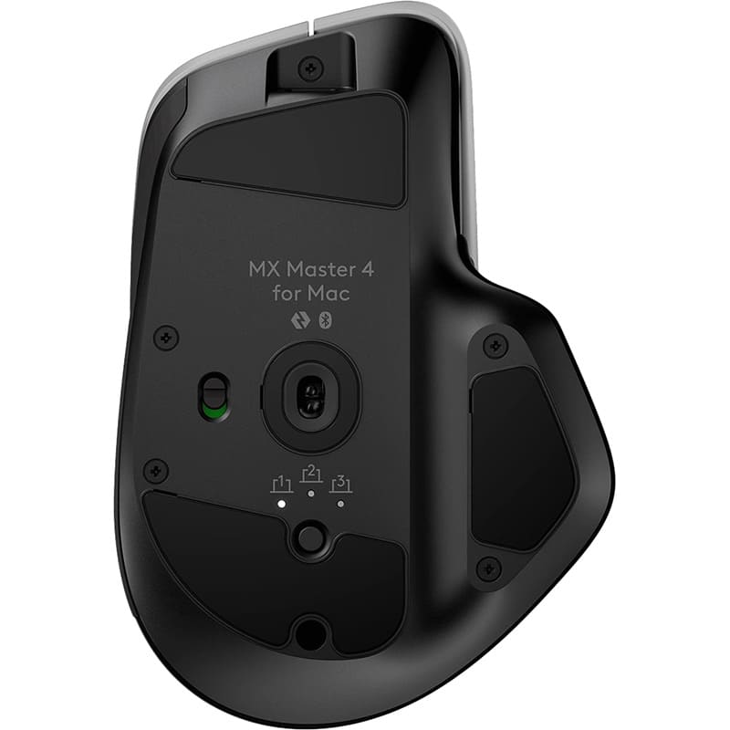 Миша LOGITECH MX Master 4 для Mac Performance Wireless Space Black (L910-007577) Бездротове підключення Bluetooth + RF