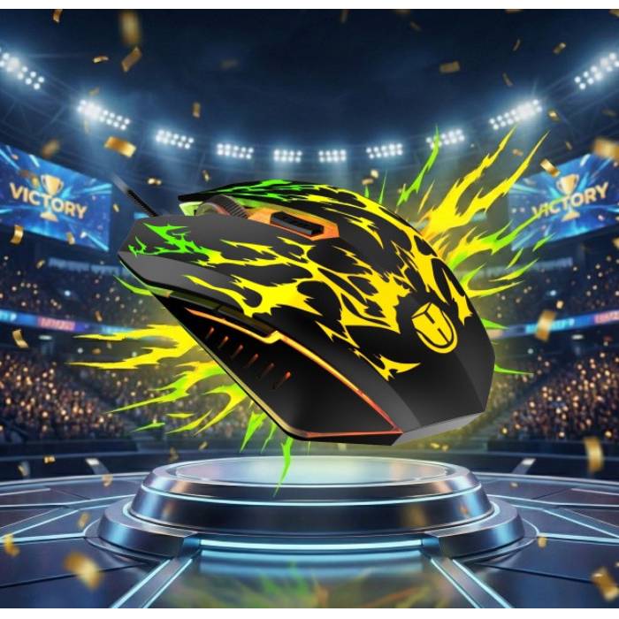 Мышь HOLMER M-01GS Black/Silver Дополнительно Покрытие Soft-Touch; прорезиненное колесо прокрутки; частота опроса: 125 Гц/сек; частота обновления: 4000 fps; максимальная скорость отслеживания: 30 ips; ресурс колеса прокрутки: 300 000 оборотов; ресурс клавиш: 5000000 нажатий.