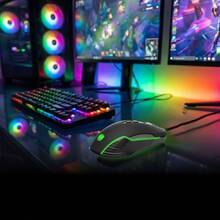 Мышь HOLMER M-03GS Black/Silver