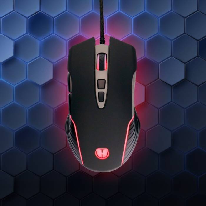 Мышь HOLMER M-03GS Black/Silver Проводное подключение USB