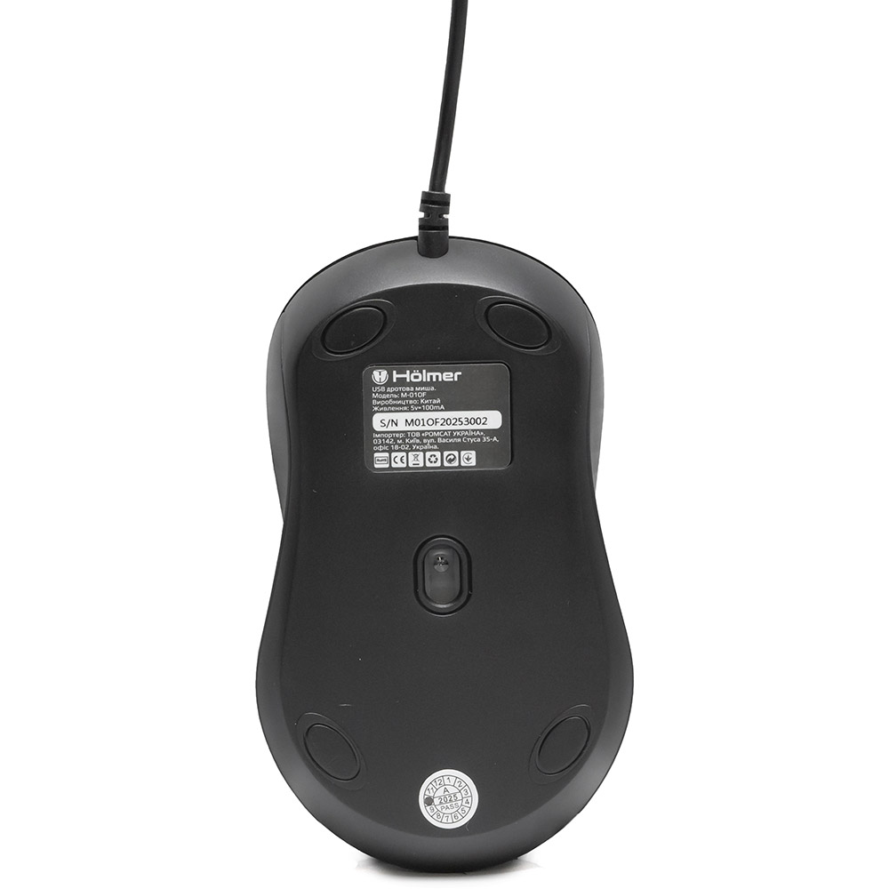 Внешний вид Мышь HOLMER M-01OF Black