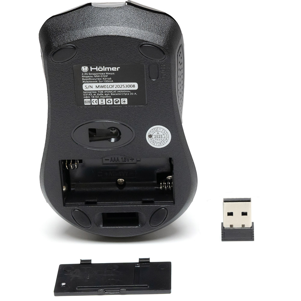 Фото 14 Миша HOLMER MW-01OF Black