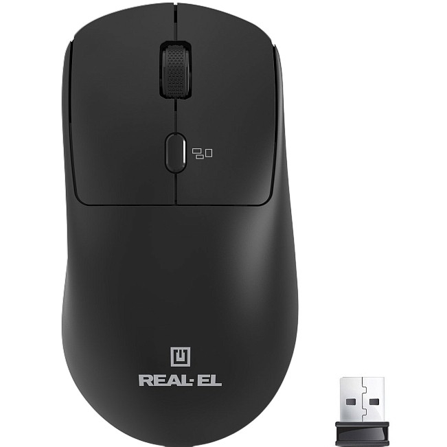 Миша REAL EL RM-317W Black (EL123200052)