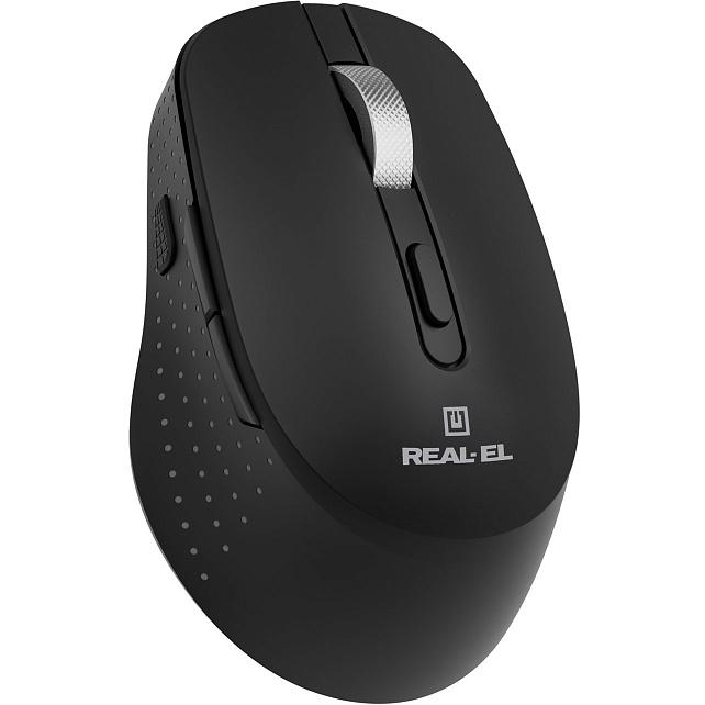 Зовнішній вигляд Миша REAL EL RM-380W Black (EL123200057)