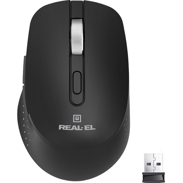 Миша REAL EL RM-380W Black (EL123200057)