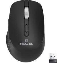 Миша REAL EL RM-380W Black (EL123200057)