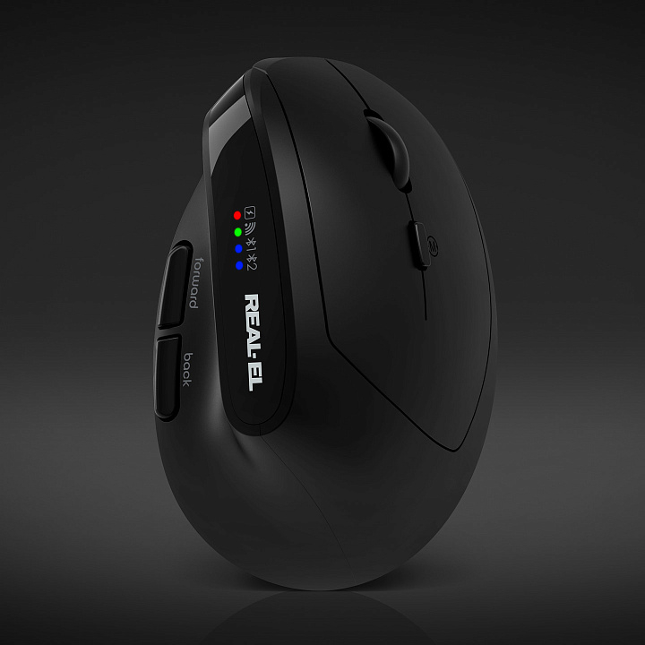 Фото 17 Миша REAL EL RM-490W Black (EL123200058)