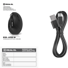 Миша REAL EL RM-490W Black (EL123200058)