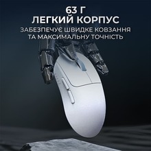 Мышь AJAZZ AJ199 MAX Carbon fiber White (AJ199-MAX-W)