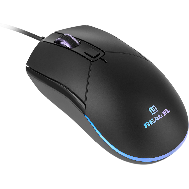 Миша REAL EL RM-515 Black Дротове підключення USB