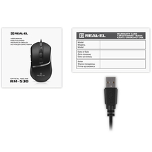 Миша REAL EL RM-530 Black (EL123200053)