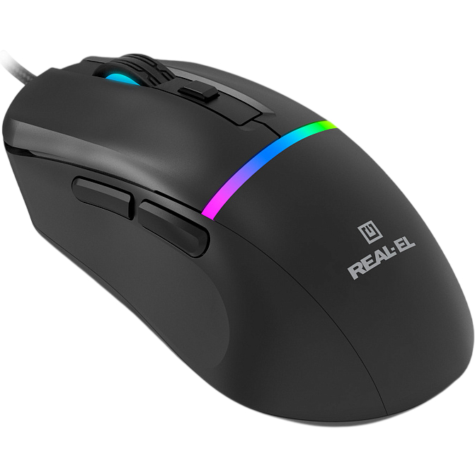Миша REAL EL RM-530 Black (EL123200053) Тип сенсора оптичний