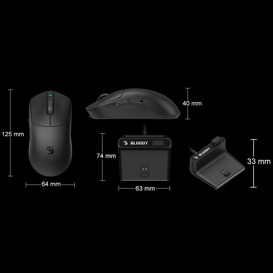Покупка Мышь BLOODY R77 Ultra Dock (Black)
