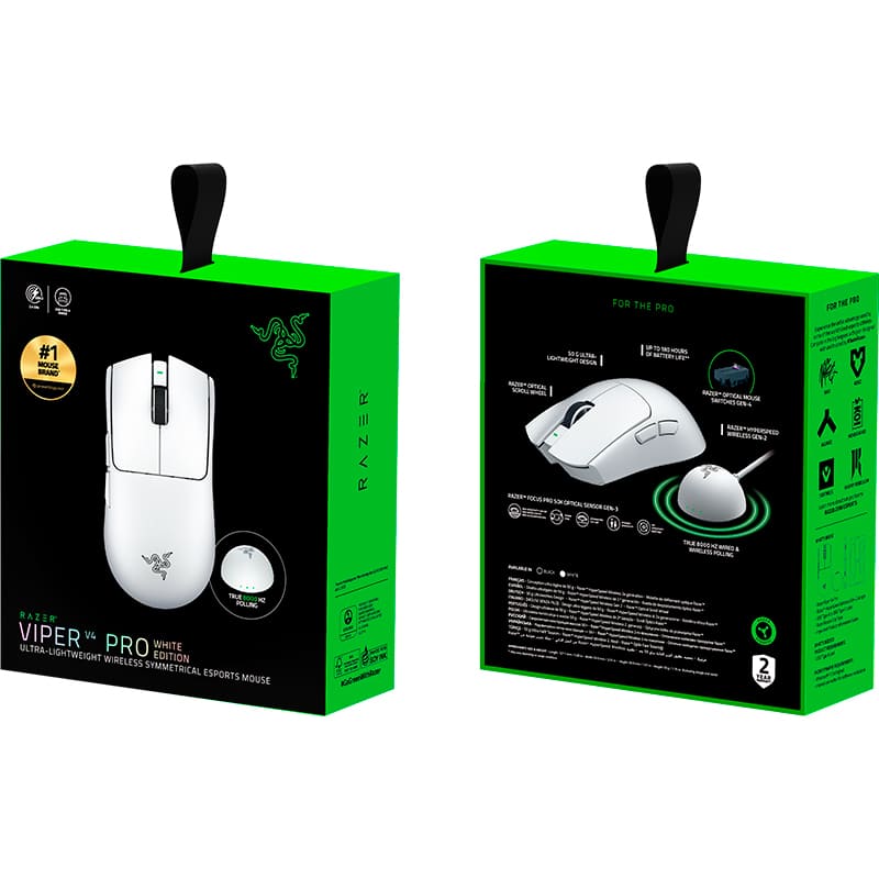 Замовити Миша RAZER Viper V4 PRO Wireless White (RZ01-05630200-R3G1)