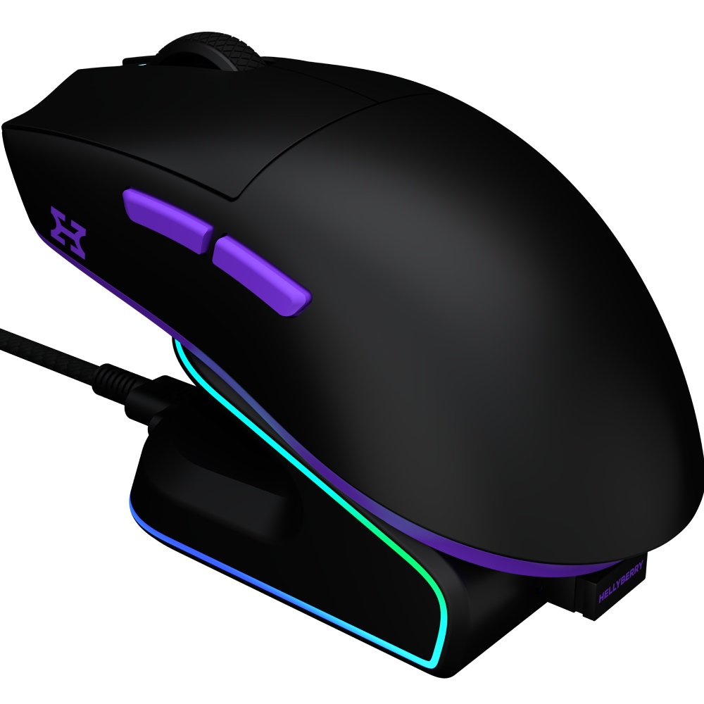 Миша HATOR Hellyberry HM47 wireless Black-Violet (HM47_black_violet)