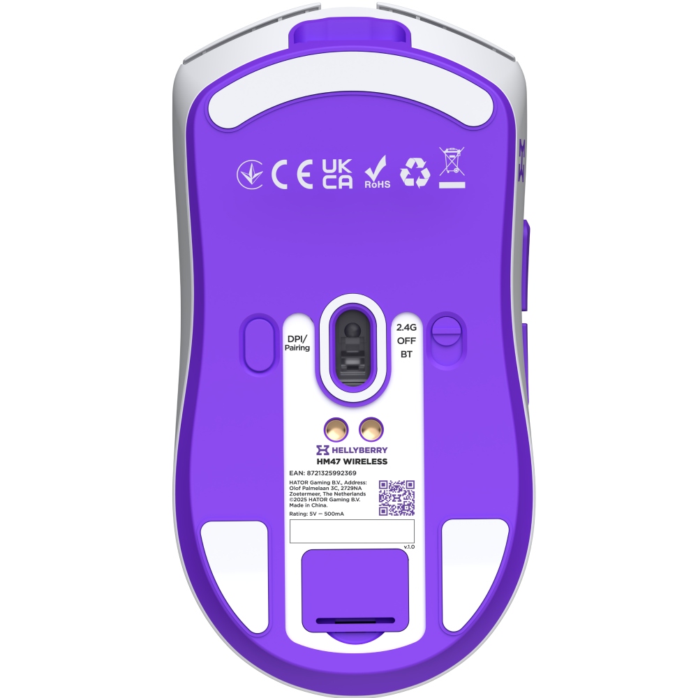 Покупка Миша HATOR Hellyberry HM47 wireless White-Violet (HM47_white_violet)