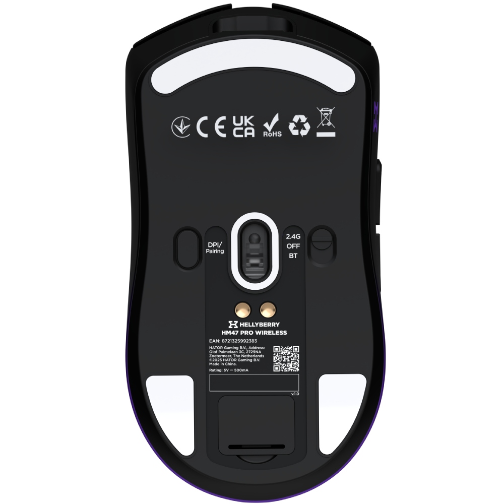 Покупка Миша HATOR Hellyberry HM47 PRO бездротовий Black-Violet gradient (HM47PRO_black_violet)