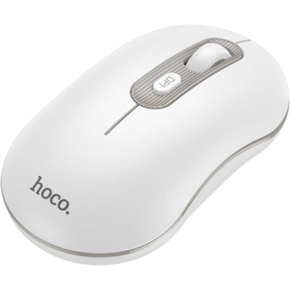 Мышь HOCO GM21 Platinum 2.4G business wireless White Gray (6931474790958)