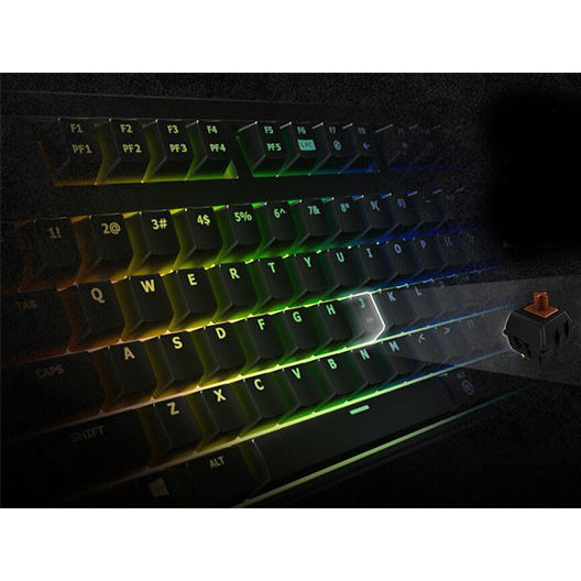 Клавіатура ASUS Cerberus Mech RGB Brown (90YH0192-B2QA00) Конструкція механічна