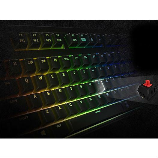 Клавіатура ASUS Cerberus Mech RGB Red (90YH0191-B2QA00) Конструкція механічна