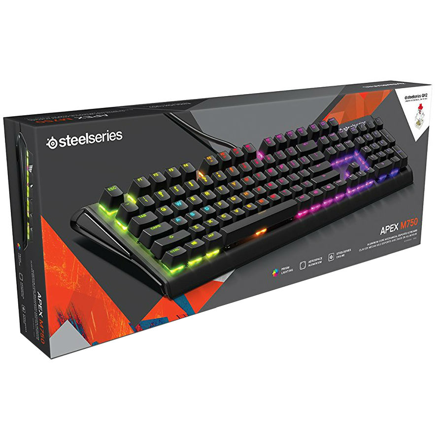 Зовнішній вигляд Клавіатура STEELSERIES APEX M750 QX2 switches