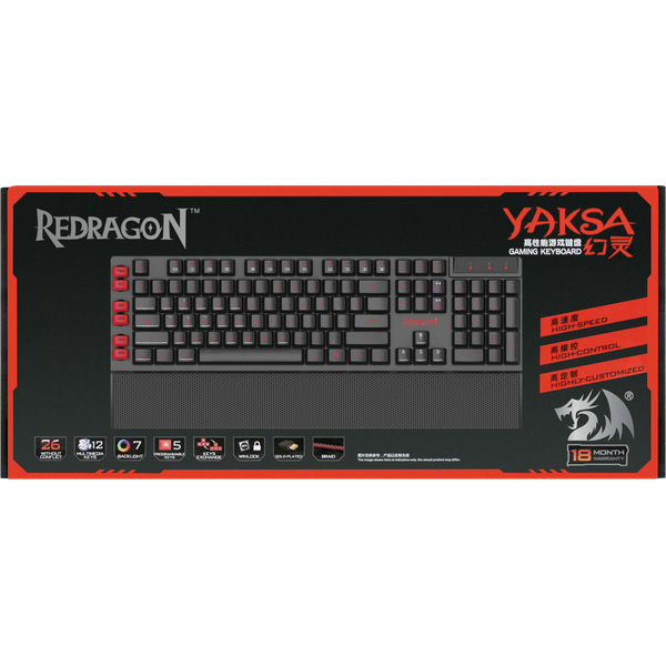 Клавиатура Redragon Yaksa (70391) Подключение проводное