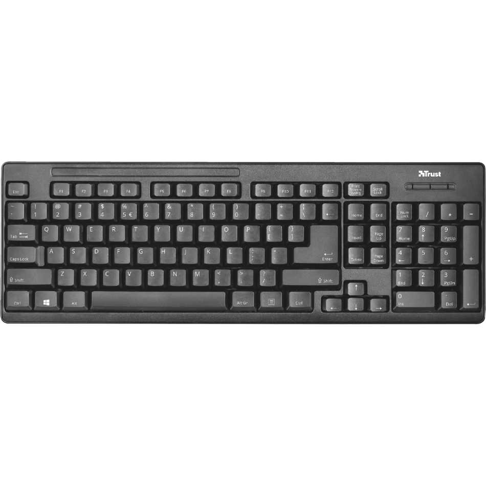 Комплект TRUST Ziva wireless keyboard and mouse (22666) Конструкція мембранна